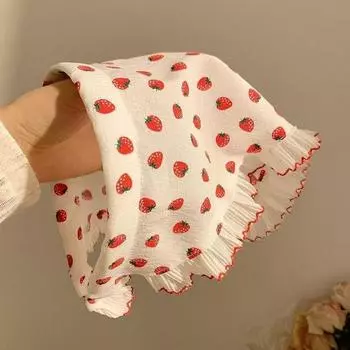 Шарф-повязка на голову в стиле ретро, французский клетчатый милый и милый платок на голову One Size