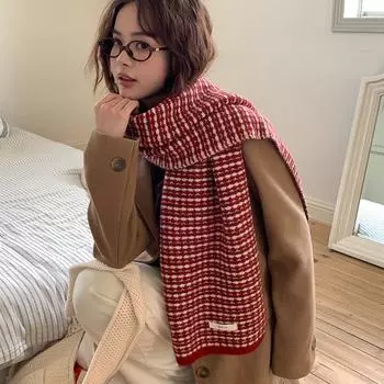 Шарф с кисточками из искусственного кашемира New Atmosphere для женщин на осень и зиму, с утолщенным бархатом и теплым воротником 30*175cm