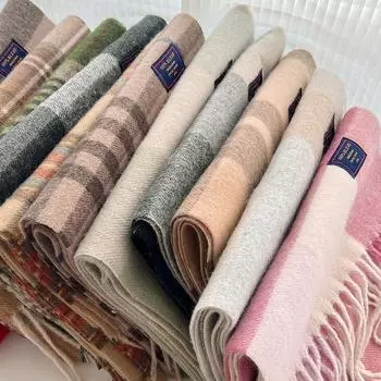 Шарф с кисточками из искусственного кашемира New Atmosphere для женщин на осень и зиму, с утолщенным бархатом и теплым воротником 190cm