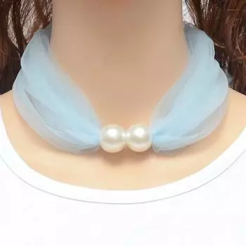 Шарф с кружевным жемчугом и кольцом, женский корейский стиль, простой подарок на день матери, чистый цвет, темперамент, 80*70 см, мягкий весенне-летний новый шарф хаки