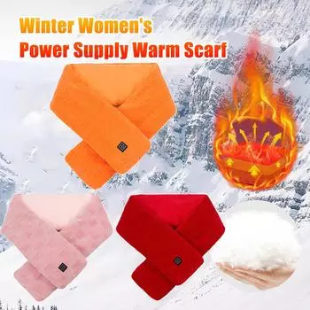 Шарф с подогревом USB Шарф с подогревом USB Умная зарядка Шарфы для шеи и плеч для мужчин и женщин розовый