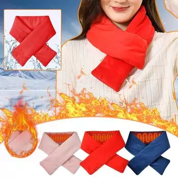 Шарф с подогревом USB Шарф с подогревом USB Умная зарядка Шарфы для шеи и плеч для мужчин и женщин темно-синий