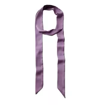 Шарф с шелковистой текстурой для женщин, узкий ремень, галстук, шейный платок, реквизит для фото для девочек, шейный платок, узкий шарф, галстук фиолетовый