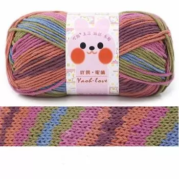 Шарф Свитер Ручной работы DIY Крючком Ручной вязки Шерсть Шерсть Хлопковая пряжа Молочный хлопок Мягкий 13