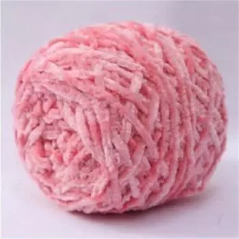 Шарф свитер шерстяной шарик DIY кукла крючком синель ручная работа средняя нить 0.5cm