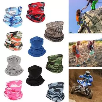 Шарф унисекс для верховой езды, защита от ультрафиолета, дышащая защита для лица, быстросохнущая трубка для шеи, уличный платок для езды на велосипеде, мотоцикла, рыбалки светло-серый