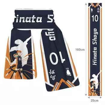 Шарф в стиле аниме Haikyuu, супер мягкий плюшевый шарф для мальчиков и девочек, детский глушитель с героями мультфильмов, осенне-зимние теплые модные шарфы с принтом, подарки для косплея фиолетовый