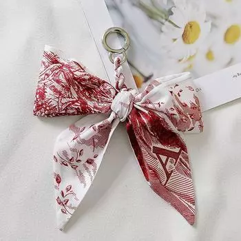 Шарфы Брелоки Изысканные Ленты Брелки Банты Для Женщин Девочек Личность Милая Сумка Шарм Подвеска Брелок
