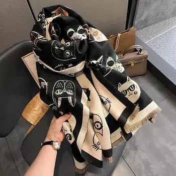 Шарфы для женщин. Осенне-зимние шарфы. Шали и накидки из пашмины для вечерних платьев. 65x185cm