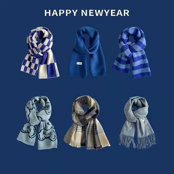 Шарфы нового дизайна в клетку Модельерские шарфы Корейская версия Высококачественный женский зимний шарф 33x210cm