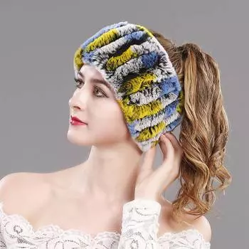 Шарфы-снуды из кроличьего меха, зимние шарфы-снуды из натурального меха рекса, женские кольца с капюшоном, повязки на голову, шарф ручной работы для девочек, вязаный шарф 20cm * 10cm * 5cm красный