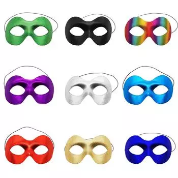 Шарик для макияжа для вечеринок, полумаска, позолоченный маленький набор масок Зоро, многоцветный One Size чёрный