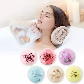 Шарик для ванны с пеной, увлажняющий, растительный, цветочный, для глубокого очищения кожи, шарик для ванны a