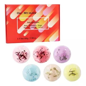 Шарик для ванны с пеной, увлажняющий, растительный, цветочный, для глубокого очищения кожи, шарик для ванны