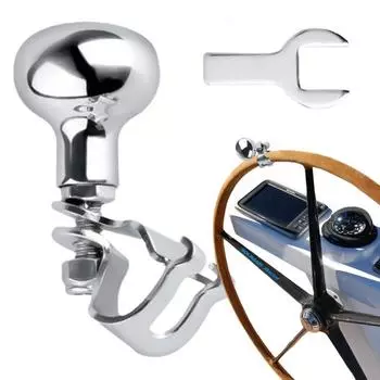 Шарик рулевого колеса для лодки из нержавеющей стали 316, ручка-ручка, помощь при повороте, шаровой шарнир рулевого колеса для морского рулевого колеса, вращающаяся ручка-ручка