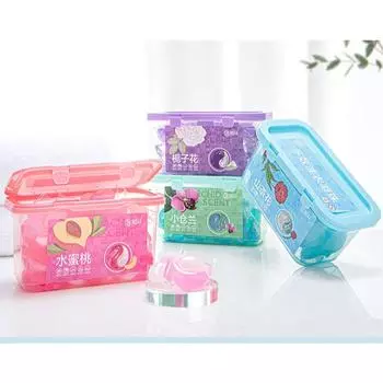 Шарики для стирки с сильным удалением пятен и стойким ароматом, три в одном шарике для стирки синий