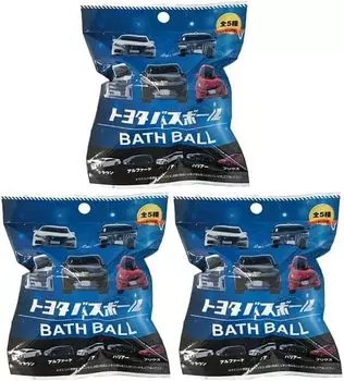 Шарики для ванны Toyota, шарики для ванны с выскакивающими талисманами [3 шт.]
