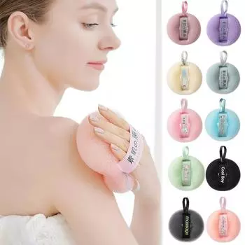 Шарики-губки для ванны, щетка для чистки, мочалка для душа, очиститель для тела, отшелушивающие скребки, шарики для ванны, 3D-массажная щетка, принадлежности для ванной as the picture