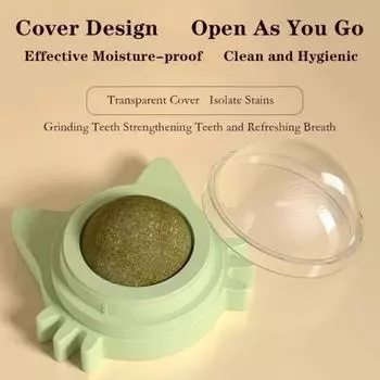 Шарики из кошачьей мяты, забавные, лижущиеся шарики из кошачьей мяты, котенок играет, жует, чистит зубы, игрушка для маленьких и средних кошек, товары для животных зелёный