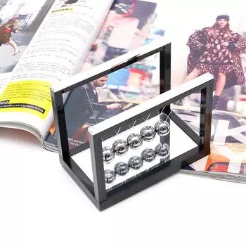 Шарики Ньютона, балансировочный шар, настольное украшение, металлический маятник, черный стальной балансировочный шар, украшение для домашнего стола, игрушка в подарок