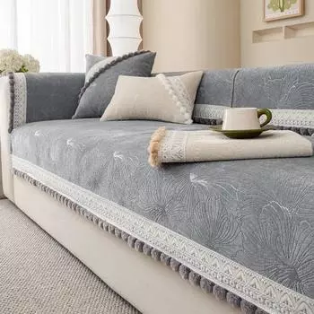 Шарики с кисточками Новые универсальные подушки для дивана Four Seasons для дома и гостиной, нескользящие подушки для дивана, современные простые чехлы для диванов 70x70cm 1pcs