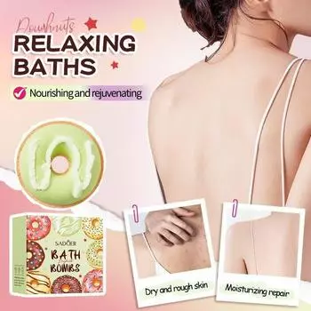 Шарики соли для ванны Donut Clean Clean Body, стойкий аромат, приятны для кожи, идеальные подарки на осень и зиму 03