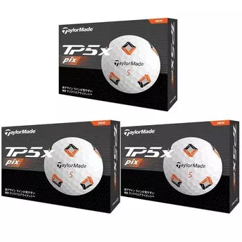 Шарики TaylorMade TP5, шарики TP5x pix, набор из 3 дюжин, 3 дюжины, белые (36 штук)