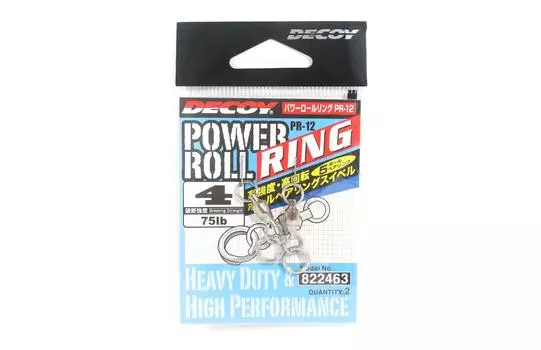 Шарикоподшипник с силовым роликовым кольцом Decoy PR-12 со сплошным кольцом размера 4 (2463)
