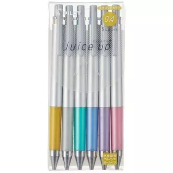 Шариковая гелевая ручка Pilot Juice Up 0.4 металлик 6 цветов LJP120S4-6CM