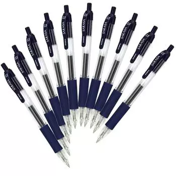 Шариковая гелевая ручка ZEBRA Sarasa Blue Black 10 шт. 0,5 B-JJ3-FB