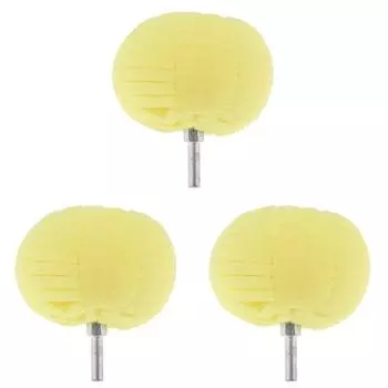 Шариковая губка для полировки автомобиля для ухода за ступицами автомобильных шин (желтый)