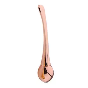 Шариковая ложка для крема для глаз, палочка для массажа глаз, косметическая ложка 2 в 1, упругая кожа, разглаживание морщин серебряный