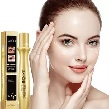 Шариковая массажная эссенция для глаз с ретинолом уменьшает мешки под глазами и темные круги Уход за глазами 15ml