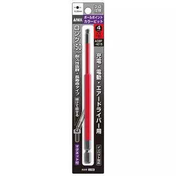 Шариковая отвертка ANEX цветная H4 мм x 150 6 шт. ACBP-4015 [Оптовая закупка]