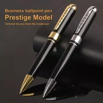 Шариковая ручка 1,0 мм, гладкое письмо, быстросохнущие постоянные чернила, вращающийся стержень, сменный блок для заметок, сменная ручка для подписи в форме пули для школы C