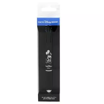 Шариковая ручка 4 цвета механический карандаш JETSTREAM Mickey One Point Disney многофункциональная многоцветная механическая ручка Resort Limited & (черный) чёрный