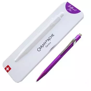 Шариковая ручка CARAN 849 Цвет матовый X Фиолетовый Металлический баллон Обычный импортный продукт D ACHE На масляной основе NF0849-605 фиолетовый