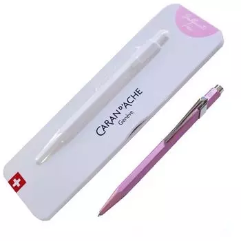 Шариковая ручка CARAN 849 Цвет матовый X розовый металлический баллон обычный импортный продукт D ACHE на масляной основе NF0849-591 розовый