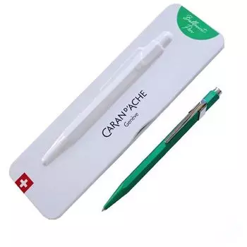 Шариковая ручка CARAN 849 Цвет матовый X Зеленый Металлическая банка Обычный импортный продукт D ACHE На масляной основе NF0849-734 зелёный