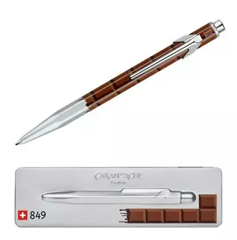 Шариковая ручка CARAN 849 Pop Line Chocolate Metal Can Regular Imported Product D ACHE Oil based NF0849-752 шоколадный