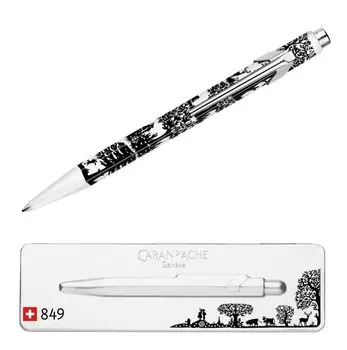 Шариковая ручка CARAN 849 Pop Line La Poya в металлической банке, обычная импортная продукция D ACHE на масляной основе NF0849-754