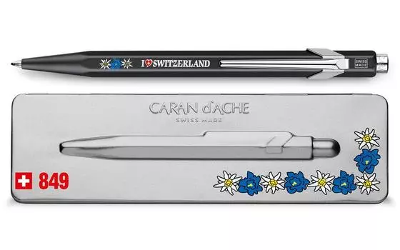Шариковая ручка Caran 849 Pop Line Totally Swiss Edelweiss d Ache NF0849-769