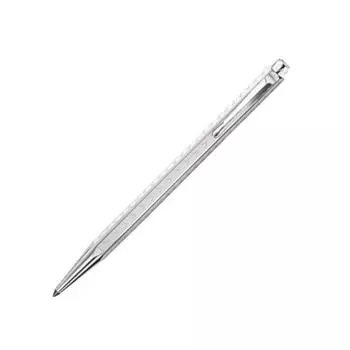 Шариковая ручка Caran Ecridor Chevron Silver Regular Imported Product d Ache на масляной основе 0890-286