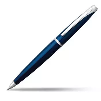 Шариковая ручка CROSS крестовая масляная ATX полупрозрачный синий лак N882-37 Официально импортированный продукт