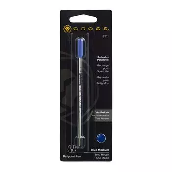 Шариковая ручка Cross со стержнем на масляной основе M Medium Point 8511 Blue