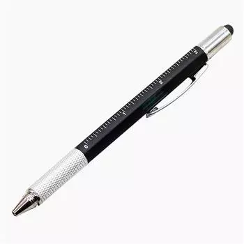 Шариковая ручка, измеритель уровня, шкала, отвертка, сенсорный конденсатор, ручка, офисные принадлежности, многофункциональная чёрный