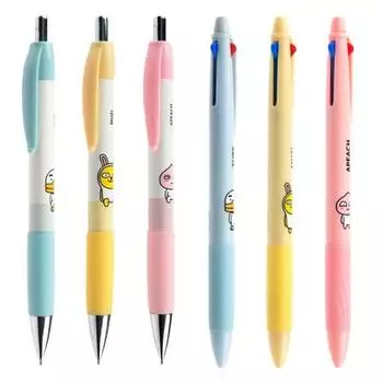 Шариковая ручка Kakao Friends Sharp 3-цветная, набор из 3 шт., случайная доставка, 1 набор, популярный персонаж в Корее