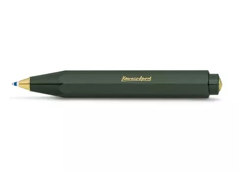 Шариковая ручка Kaweco Classic Sports Green Regular Import Product на масляной основе CSBP-GN зелёный