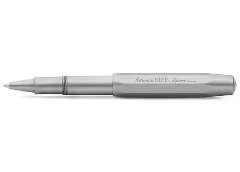 Шариковая ручка Kaweco на водной основе, стальная спортивная, подлинный импортный продукт SLRB-ST