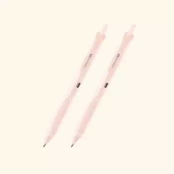 Шариковая ручка Kokuyo Kokuyo Me Standard Gel Black 0,5 мм Bright Sand Набор из 2 штук kMe bpeg5d102lpx2Set